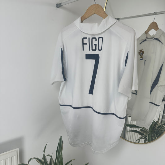 Portugal Away 2002/03 Luis Figo #7	Size XL