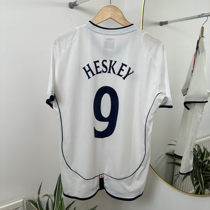 2001/03 England Home Shirt Emile Heskey Size L