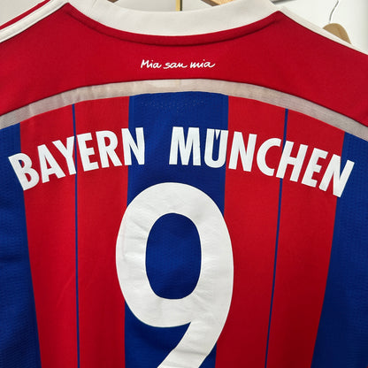 Bayern Munich Home 2014/15 Robert Lewandowski #9	Size M