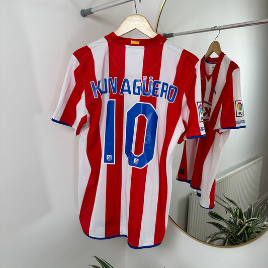 Atletico Madrid Home 2006/07 Aguero Size L