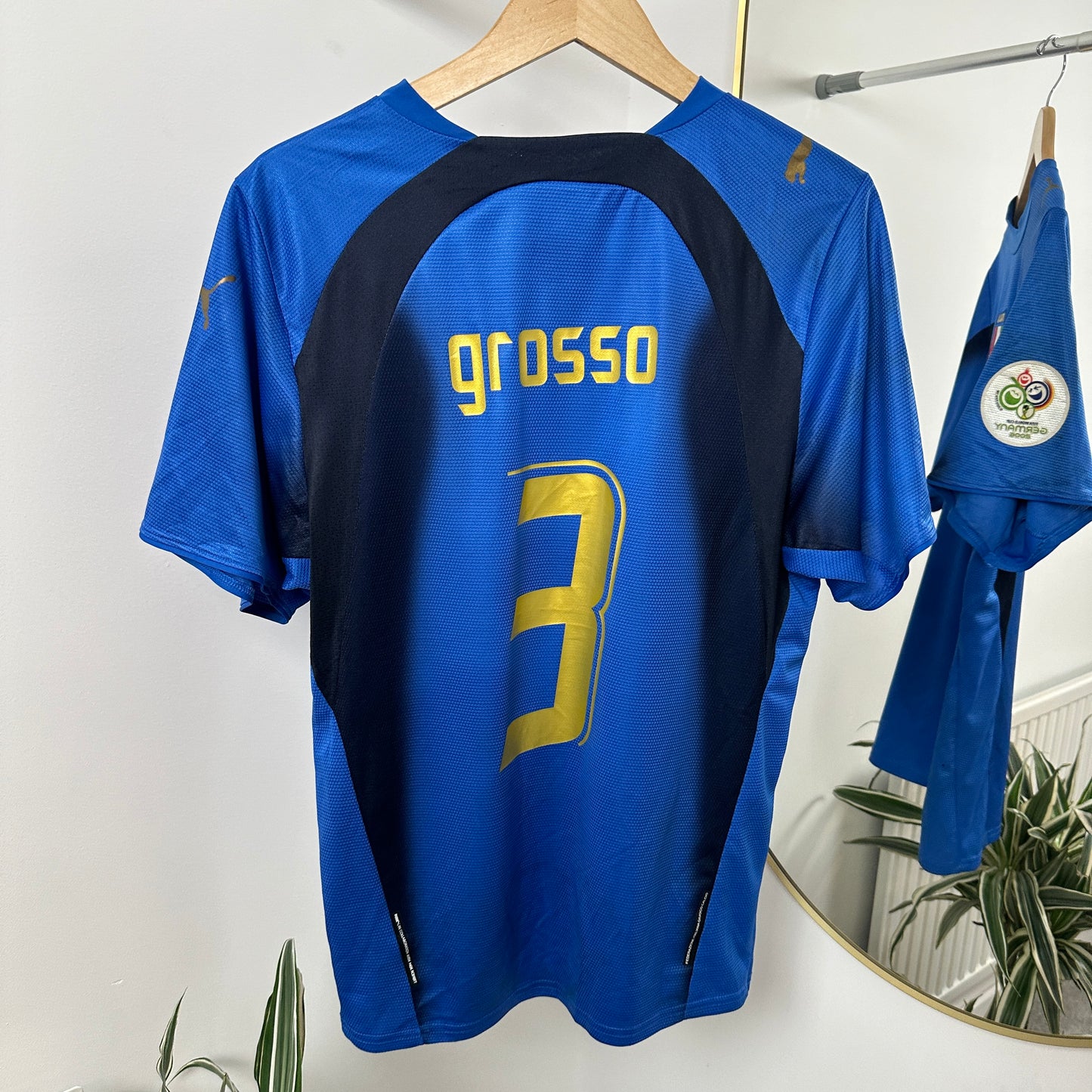 2006 Italy Fabio Grosso Home Shirt Size L