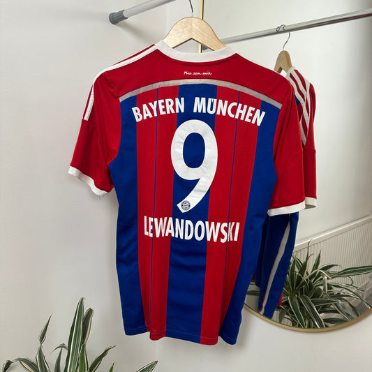 Bayern Munich Home 2014/15 Robert Lewandowski #9	Size M